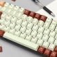 Tiramisu GMK 104+26 Full PBT Dye-subbed Keycaps Set for Cherry MX Mechanical Gaming Keyboard 64/87/98